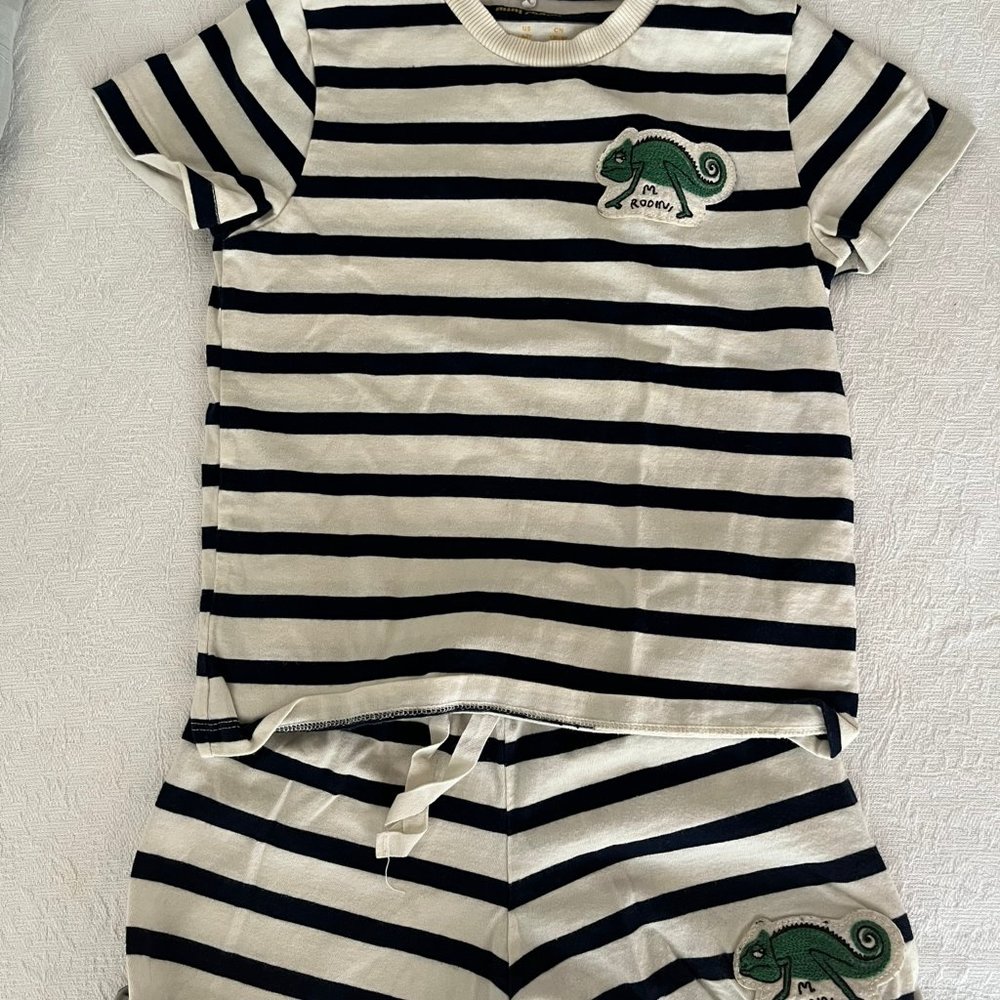 Mini Rodini 5-7 T-shirt + Short Iguana Set